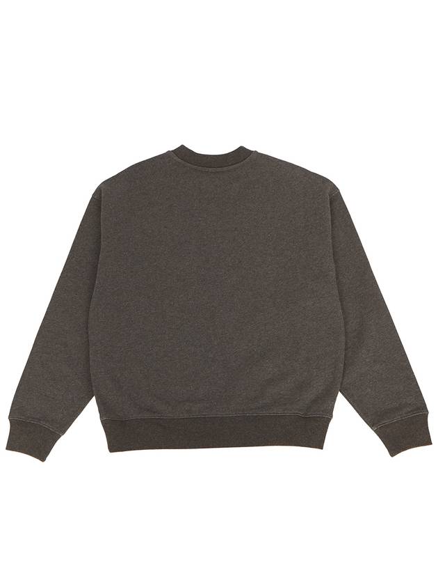 Embroidered Logo Cotton Sweatshirt Grey - PATOU - BALAAN 3