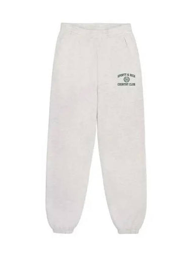 Varsity Crest Sweatpant Heather GrayForest SWAW2312HG 19 - SPORTY & RICH - BALAAN 1