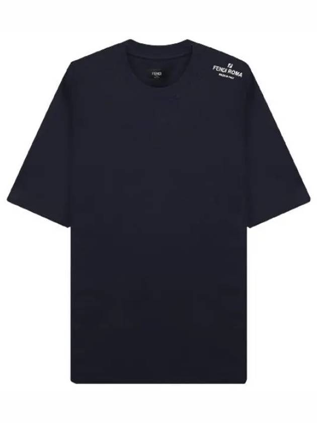 Jersey Short Sleeve T-Shirt Blue - FENDI - BALAAN 2