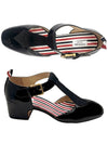 Soft Patent Leather Heel Tie Tom John FFF130A 00216 001 - THOM BROWNE - BALAAN 1