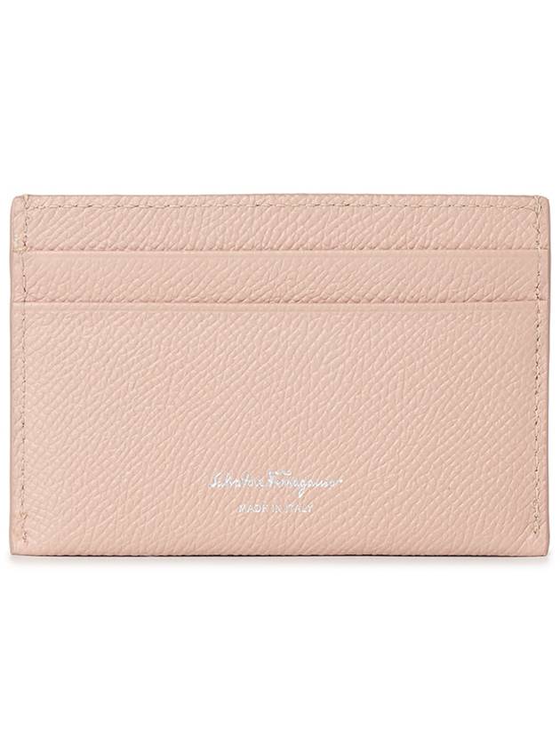 Gancini Card Wallet Pink - SALVATORE FERRAGAMO - BALAAN 3