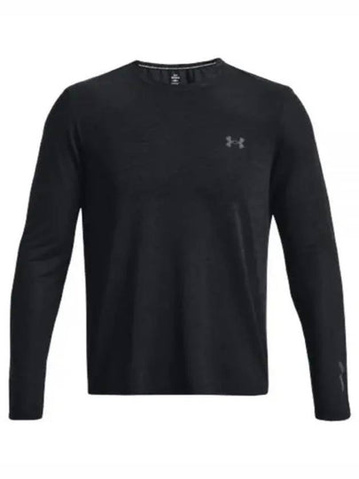 Men's UA Seamless Stride Long Sleeve T Shirt Black - UNDER ARMOUR - BALAAN 2