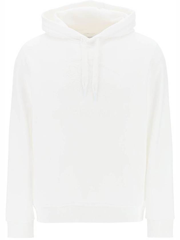 EKD Cotton Jersey Hoodie White - BURBERRY - BALAAN 2