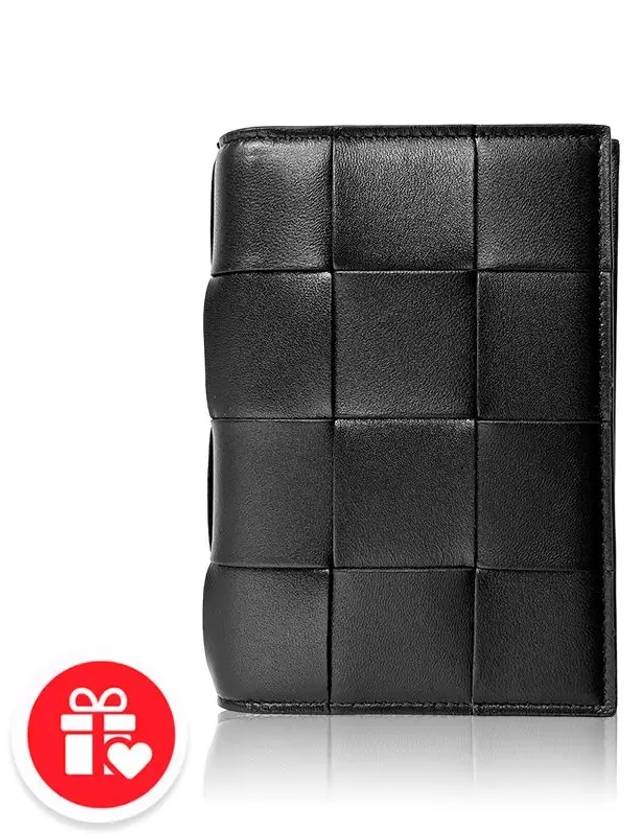 Cassette Half Wallet Black - BOTTEGA VENETA - BALAAN 8