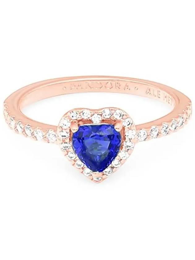 Sparkling Heart Ring Blue Gold - PANDORA - BALAAN 4