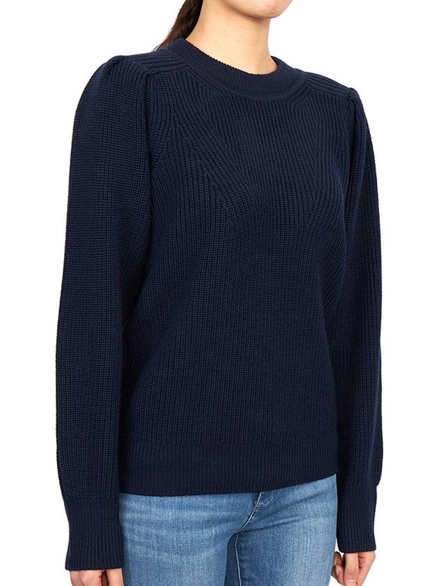 Mavis Wool Knit Top Navy - ISABEL MARANT - BALAAN 4