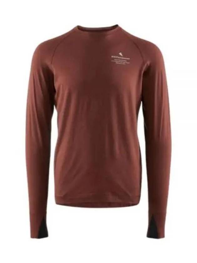 Fafne Crew Neck Long Sleeve T-Shirt Merlot - KLATTERMUSEN - BALAAN 2