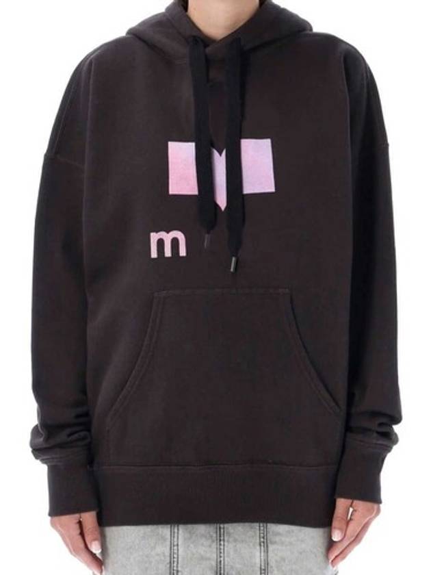 Mansel Big Logo Hoodie Faded Black - ISABEL MARANT - BALAAN 5