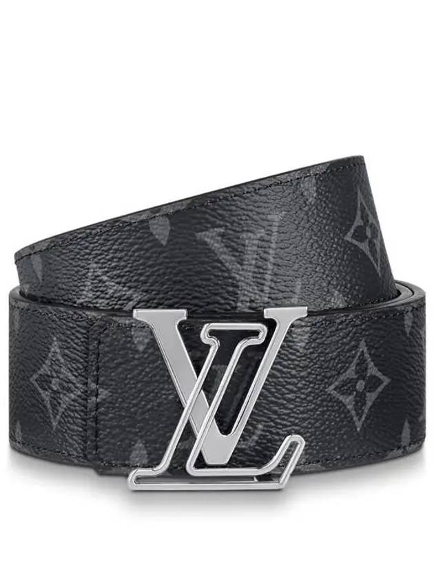 Men's LV Line Reversible Leather Belt Black Khaki - LOUIS VUITTON - BALAAN 4