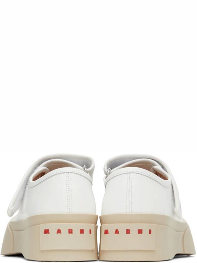 Nappa Leather Mary Jane Low Top Sneakers Lily White - MARNI - BALAAN 4