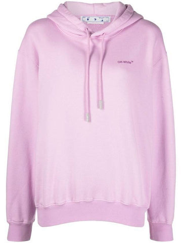 Diag Striped Hoodie Pink - OFF WHITE - BALAAN 1