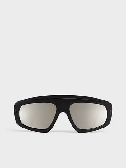 Eyewear Frame Mirror Logo Acetate Sunglasses Black - CELINE - BALAAN 2