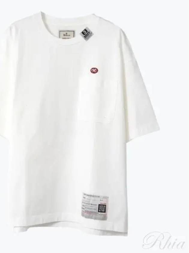 24 A12TS641 White Logo Print T Shirt - MIHARA YASUHIRO - BALAAN 1