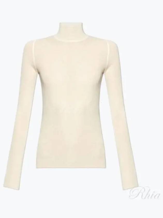 Woolen Turtleneck White - BOTTEGA VENETA - BALAAN 2