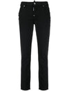 Bull Crop Jeans Black - DSQUARED2 - BALAAN 1