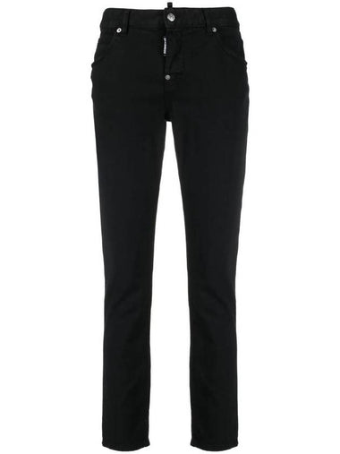 Bull Crop Jeans Black - DSQUARED2 - BALAAN 1