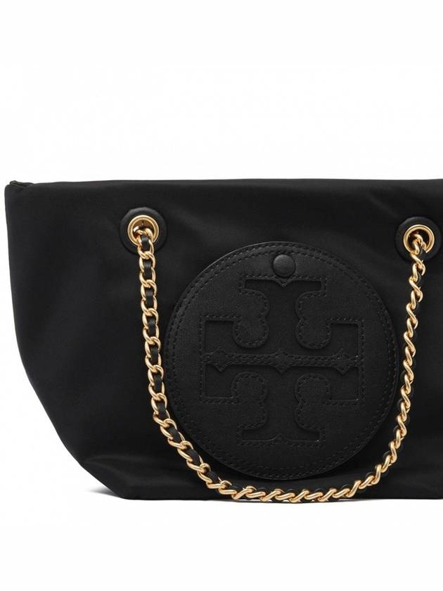 Women's Ella Nylon Tote Bag Black - TORY BURCH - BALAAN 4