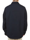 Metropolis Logo Shirt Jacket Navy - CP COMPANY - BALAAN 6