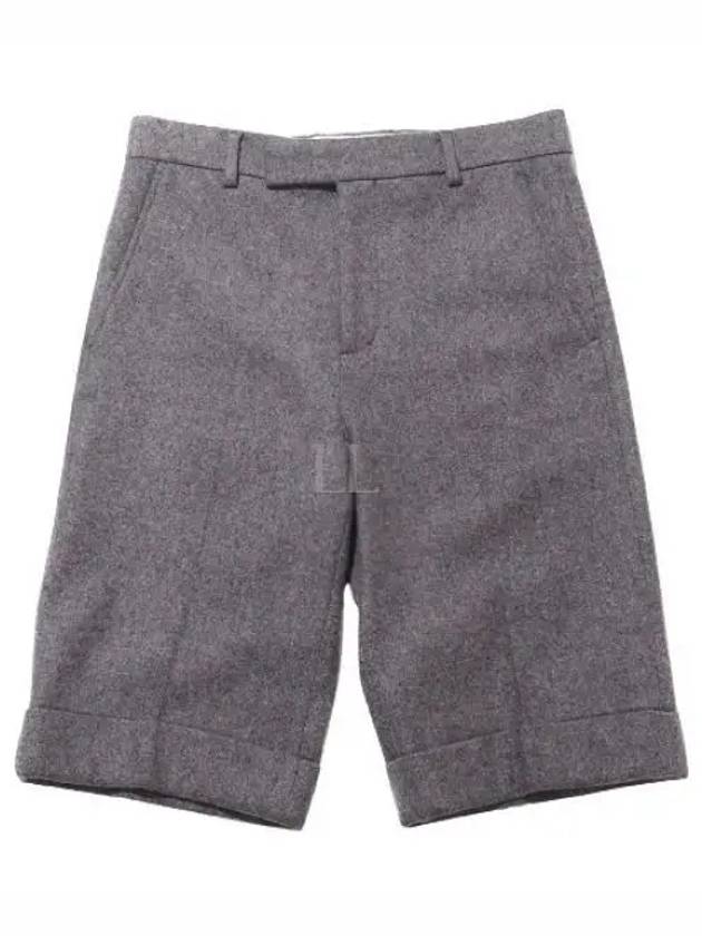 Cashmere Blend Shorts Light Grey - GUCCI - BALAAN 2