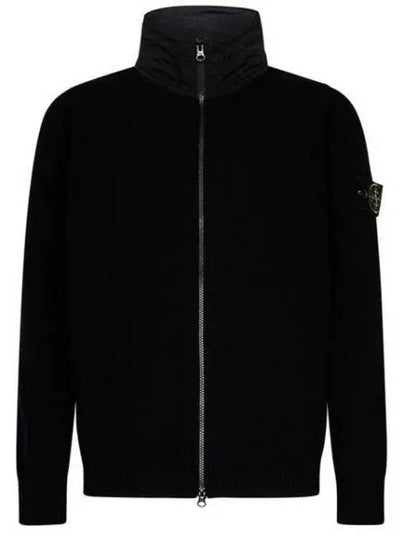 Wappen Patch Zip Up Jacket Black - STONE ISLAND - BALAAN 2