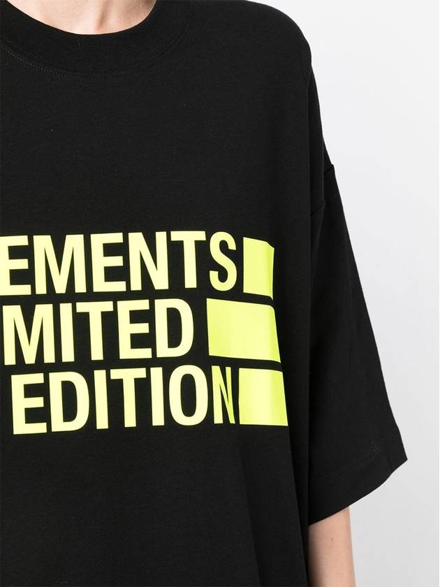 Logo Printed Cotton Round Neck Short Sleeve TShirt UE63TR161Y - VETEMENTS - BALAAN 6