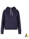 Embroidered Logo Cotton Blend Jersey Hoodie Navy - POLO RALPH LAUREN - BALAAN 2