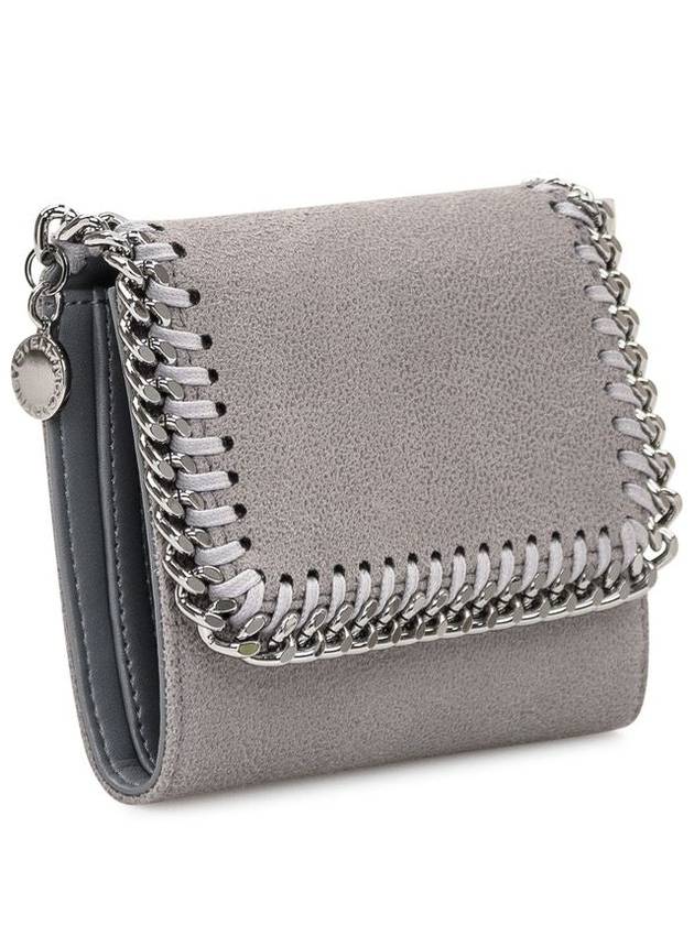 Falabella small flap halfwallet light gray - STELLA MCCARTNEY - BALAAN 3