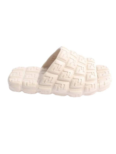 Logo Cloud Rubber Slippers Camelia - FENDI - BALAAN 1