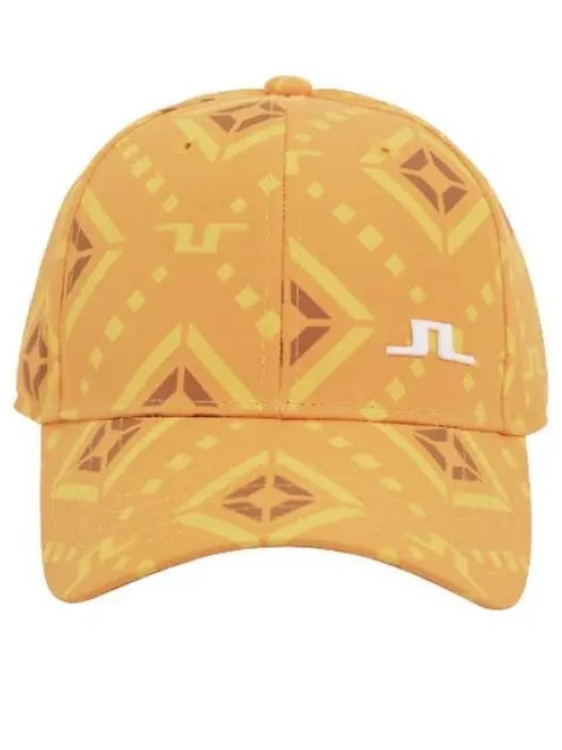 Layla Print Ball Cap Orange Diamond Logo - J.LINDEBERG - BALAAN 2