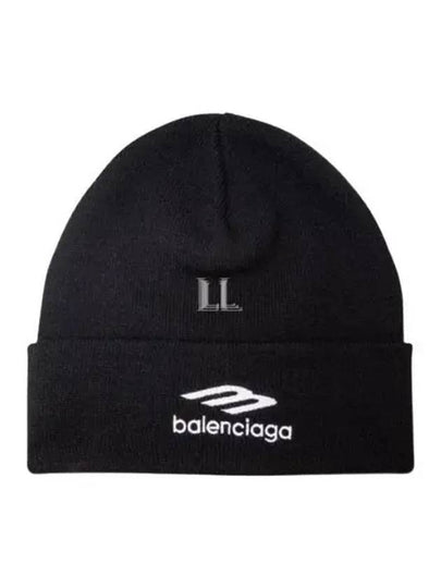 Sports Icon Knit Beanie Black - BALENCIAGA - BALAAN 2