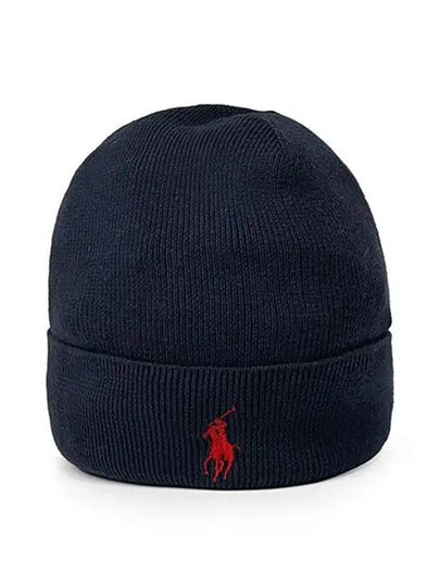 Signature Pony Logo Beanie Navy - POLO RALPH LAUREN - BALAAN 2