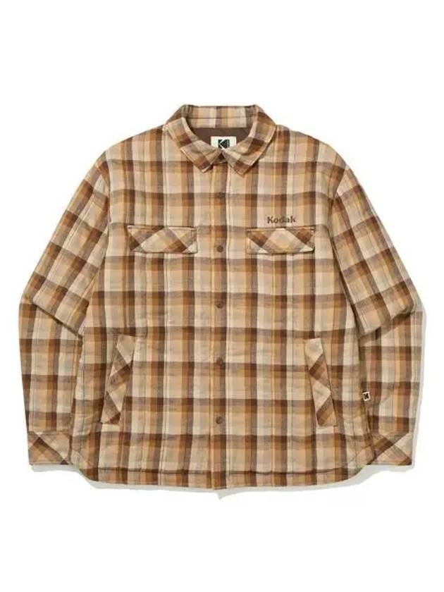 KODAK Trip Check Padded Shirt BROWN - KODO - BALAAN 1