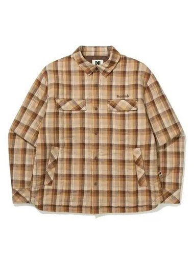 KODAK Trip Check Padded Shirt BROWN - KODO - BALAAN 1