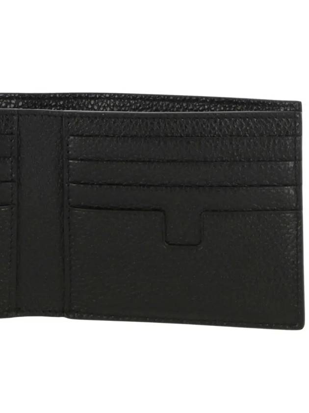 Men's T-Line Small Grain Leather Half Wallet Black - TOM FORD - BALAAN 7