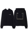 Horseferry Logo Print Cotton Hoodie Black - BURBERRY - BALAAN.