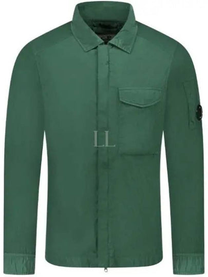 Chrome-R Pocket Over Long Sleeve Shirt Green - CP COMPANY - BALAAN 2