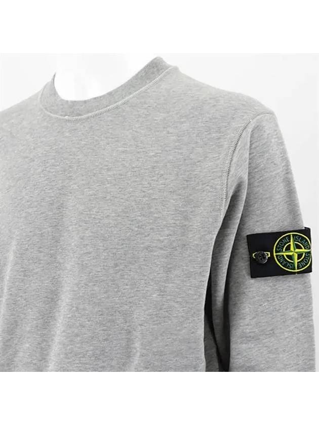 Wappen Patch Garment Dyed Sweatshirt Grey - STONE ISLAND - BALAAN 3