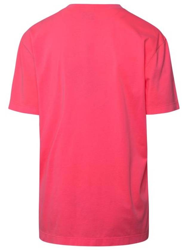 Logo Cotton Short Sleeve T-Shirt Pink - PATOU - BALAAN 4