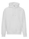French Terry Stack Logo Embossed Cotton Hood White - HUGO BOSS - BALAAN 1