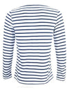 Minquiers Modern Stripe Long Sleeve T-Shirt Neige Marine - SAINT JAMES - BALAAN 3