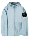 Membrana 3L TC Hooded Jacket Sky Blue - STONE ISLAND - BALAAN 2