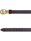 Double G Buckle Reversible Belt Black - GUCCI - BALAAN 5