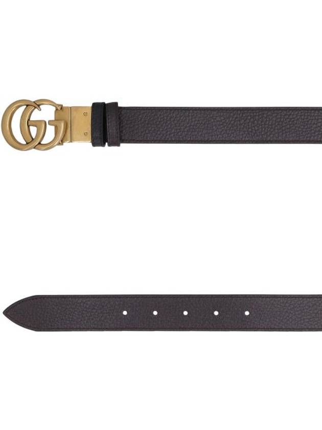 Double G Buckle Reversible Belt Black - GUCCI - BALAAN 5