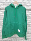 4 Bar Honeycomb Pique Cotton Hoodie Green - THOM BROWNE - BALAAN 1