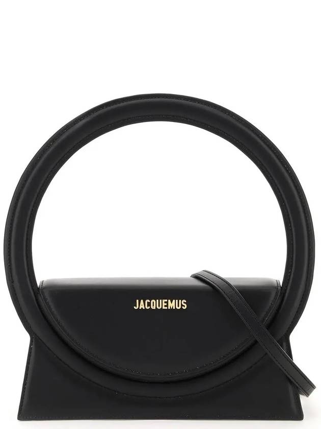 Le Sac Rond Circle Purse Tote Bag Black - JACQUEMUS - BALAAN 2