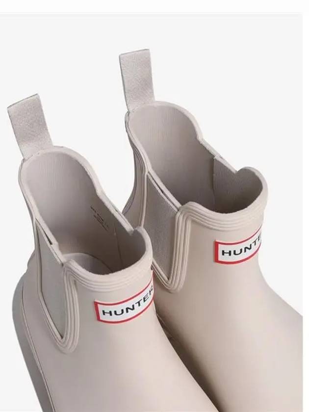 Women's Original Chelsea Rain Boots Beige - HUNTER - BALAAN 5