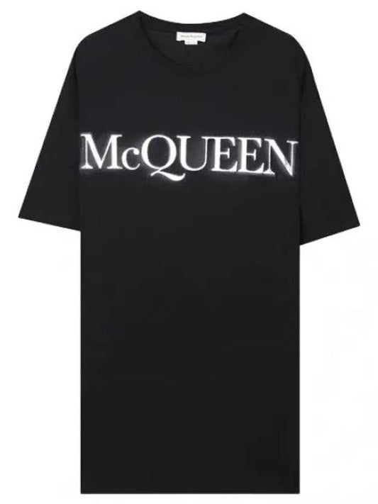 Logo printed short sleeved t shirt men - ALEXANDER MCQUEEN - BALAAN 1