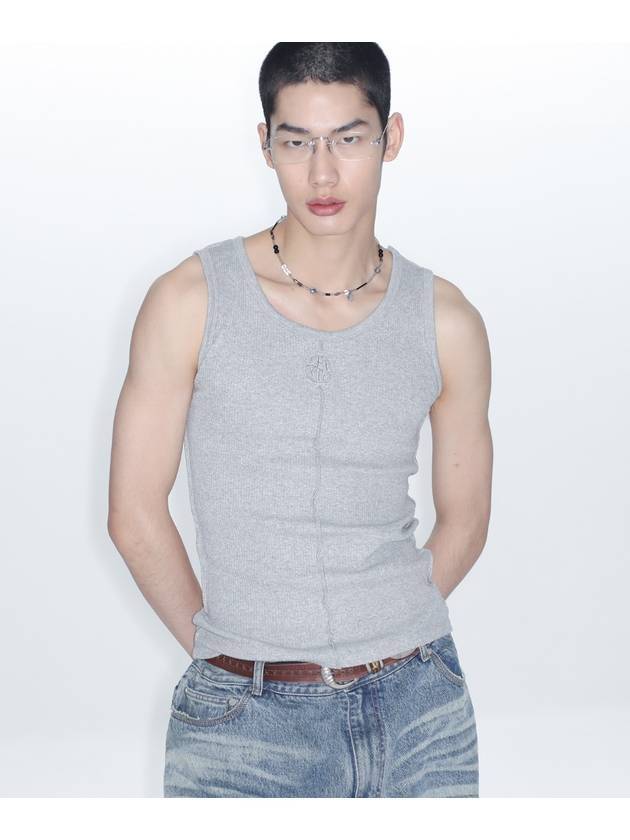 vintage sleeveless gray - LECYTO - BALAAN 1