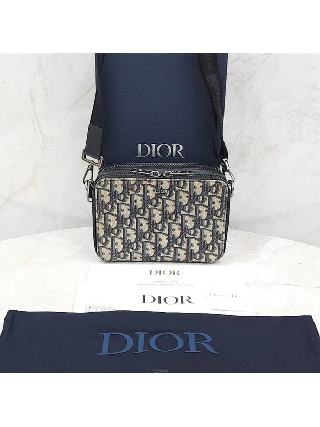 Lux You Oblique jacquard strap zipper pouch cross bag 2OBBC119YSE - DIOR - BALAAN 7