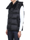 Logo Patch Hooded Down Padding Black - BURBERRY - BALAAN 9